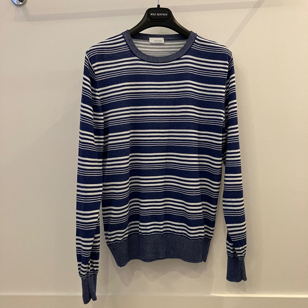 Heritage 🇮🇹 Striped Cotton Crewneck Sweater